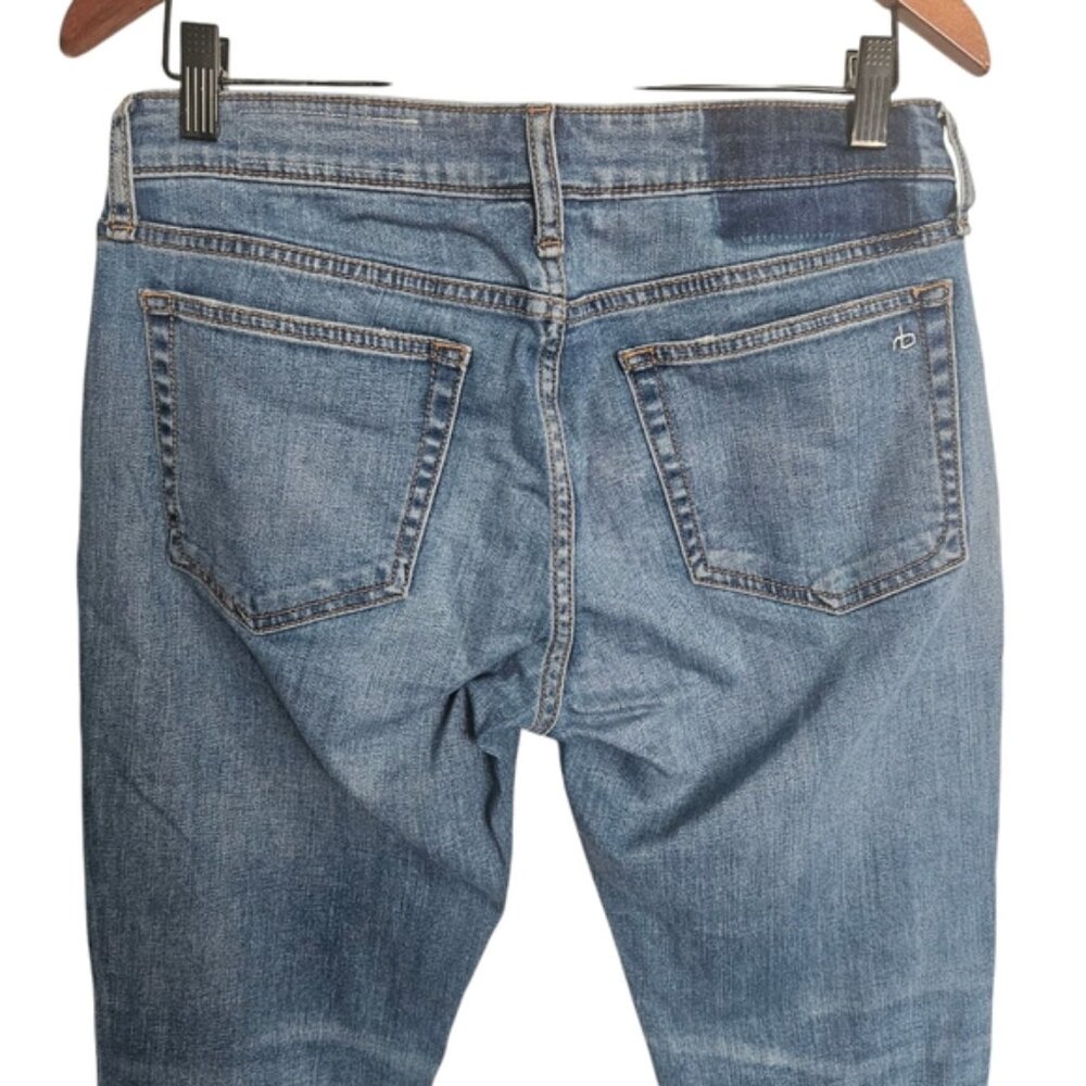 Rag & Bone Dre Low rise Distressed Boyfriend Jeans Size 27 - Picture 4 of 9